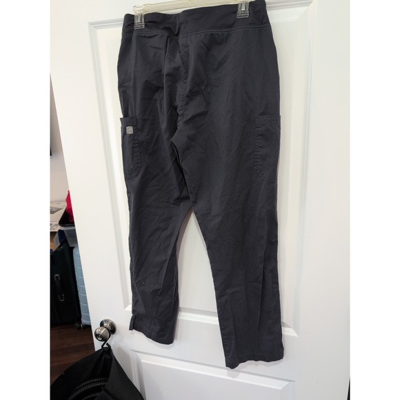 Lot Of 3 Butter Soft STRETCH Womens Yoga Scrub Pants Gray Medium BSS336 - Picture 4 of 6